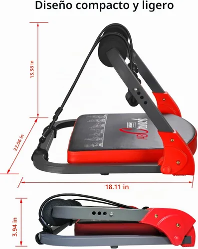 Vista 9 de Máquina de Entrenamiento Abdominal, Equipo de Entrenamiento de Cuerpo Completo, Equipo de Ejercicios de Abdominales para Hacer Sentadillas en Casa