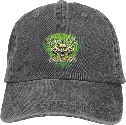 Vista 9 de Cowboy Hat Trendy Hats for Man and Women Djustable Four Season Outdoor Baseball Cap of Hell Skull with Angel Deep Heather