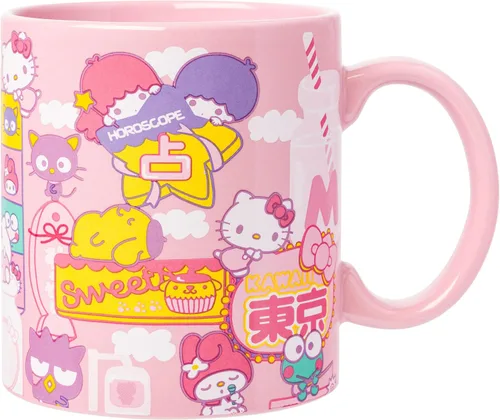 Vista 15 de Silver Buffalo Strawberry Shortcake Bake the World a Better Place - Taza ancha de cerámica con leche, 17 onzas