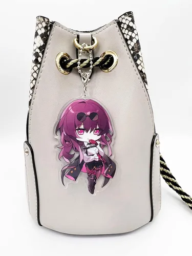 Vista 4 de YJacuing Honkai Star Rail Chibi - Llavero de acrílico con figura de soporte