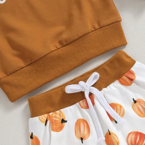 Vista 6 de Conjunto de ropa para bebé recién nacido, sudadera de manga larga y pantalones, para otoño e invierno, 2
