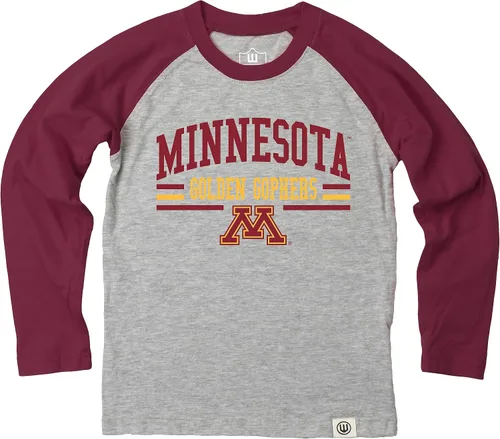 Vista 52 de Wes and Willy NCAA playera raglán de manga larga para niños
