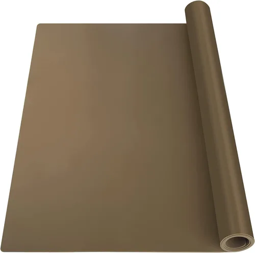Vista 22 de Tapete de silicona extra grande, tapete de silicona para encimera de cocina, isla, mesa de comedor, protector de encimera, tapete resistente al Negro