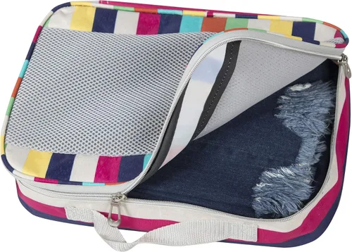 Vista 3 de Handy Sandy DELUXE - Juego de accesorios organizadores de equipaje de viaje de 5 piezas, Multi (Multi Stripes)