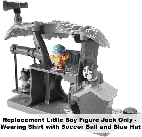 Vista 3 de Pieza de repuesto para juego Fisher-Price Little People Swing & Share Treehouse - DYF19 ~ Figura de repuesto para niño pequeño Jack ~ Camisa