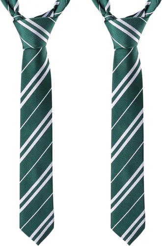 Vista 9 de Tinabless Corbata a rayas (2 paquetes), accesorios de disfraces de cosplay para Halloween y Navidad