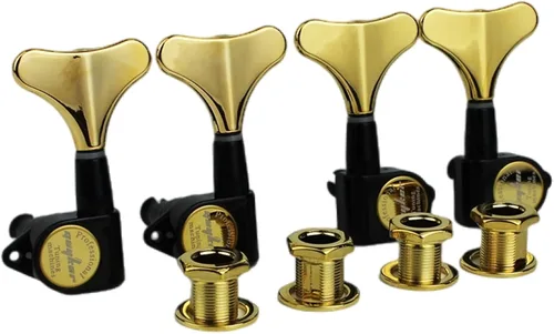Vista 19 de Guyker Afinadores de Bajo para Guitarra (2R + 2L) - Clavijas de afinación con relación 1:17, cabezal sellado, reemplazo de máquina de afinación