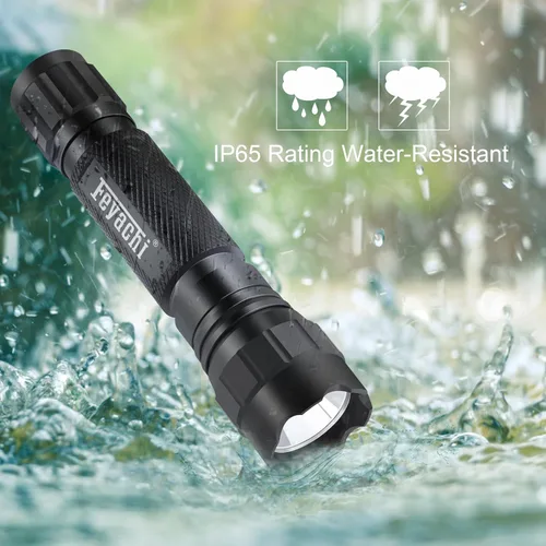 Vista 2 de Feyachi Linternas LED recargables linterna táctica 1200 lúmenes FL21-MB luz de flash impermeable emergencia camping casa senderismo