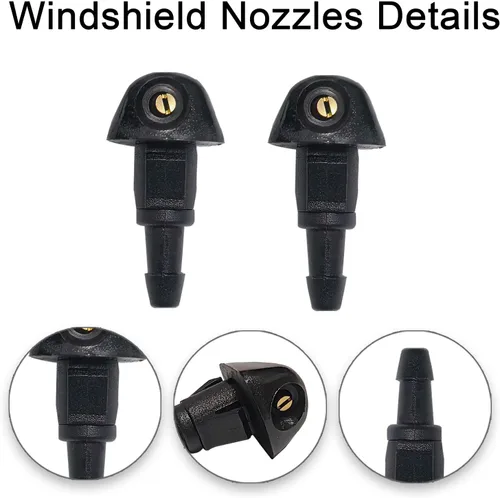 Vista 2 de Kit de boquillas de limpiaparabrisas delantero para Honda Acura Civic 87-05, CRV 96-11, HR-V 99-06, Accord 03-08, RSX 02-06, TSX 04-06 reemplaza