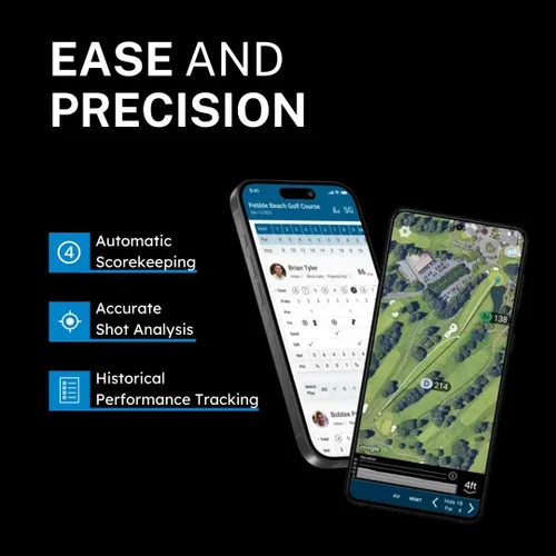 Vista 2 de Sistema de análisis de juego y seguimiento en tiempo real de golf, Golf Tags, Negro, Negro