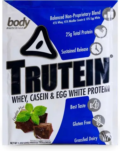 Vista 31 de Body Nutrition Trutein Polvo de Proteína Alto: 45% Suero, 45% Caseína, 10% Clara de Huevo, Sin Gluten, Bajo en Sodio, Polvo de Proteína de Suero