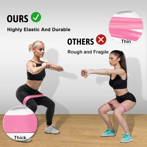 Vista 2 de Paquete de energía de fitness 3 en 1: juego de 5 bandas de resistencia + cuerda de salto de velocidad + agarre ajustable para la mano, combo