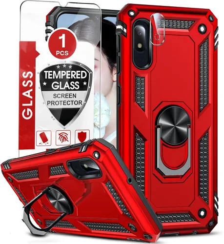 Vista 177 de LeYi Funda para Moto G Stylus 2022 4G (no compatible con 5G), funda para Moto G Stylus con 2 protectores de pantalla, funda protectora de grado Oro