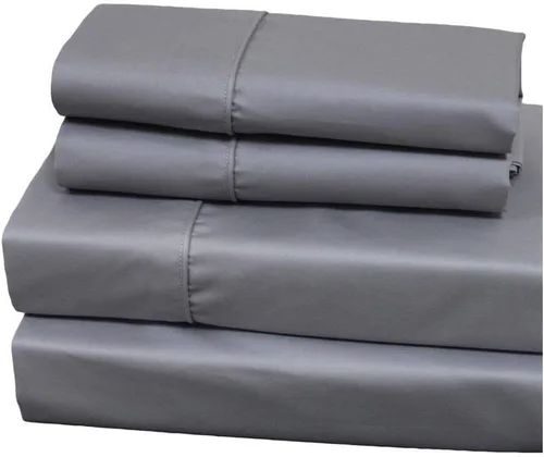 Vista 2 de Royal Hotel Bedding - Sábanas de 650 hilos, antiarrugas, bolsillo profundo, mezcla de algodón, de satén, hipoalergénicas, juego de 4 piezas
