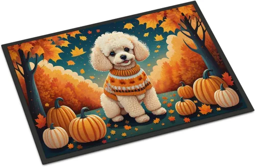 Vista 55 de Caroline's Treasures DAC1041MAT - Tapete de algodón de Tulear para puerta delantera, 18 x 27 pulgadas, para interiores y exteriores, para entrada