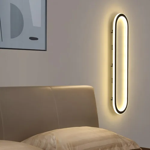 Vista 7 de Lámpara de techo LED moderna, anillo negro empotrado, lámpara de techo con control remoto, lámpara de techo acrílica para dormitorio, pasillo, isla