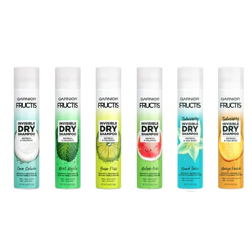 Vista 4 de Garnier Fructis Mango Punch - Champú seco invisible, ponche de mango, 3.67 oz
