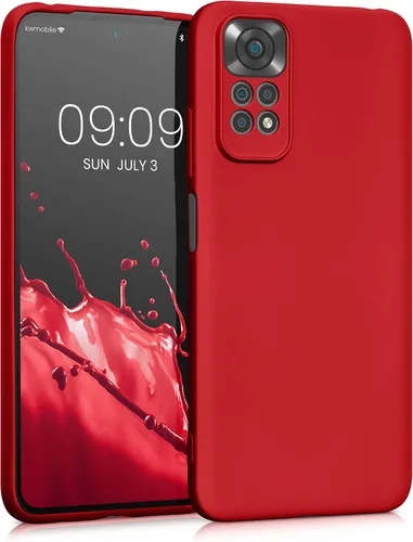 Vista 8 de kwmobile Funda compatible con Xiaomi Redmi Note 11 / Note 11S - Funda protectora de silicona TPU suave y delgada - Malva