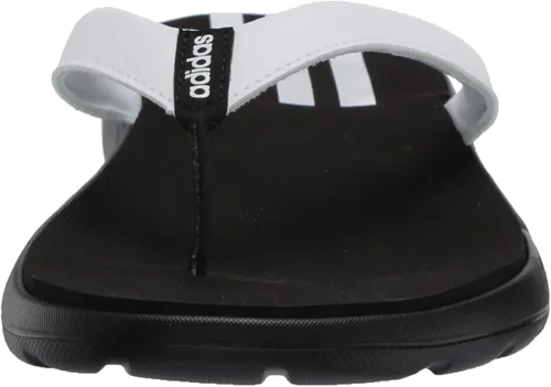 Vista 2 de adidas Originals Chanclas Cloudfoam para mujer Core Negro Ftwr Blanco Señal Coral