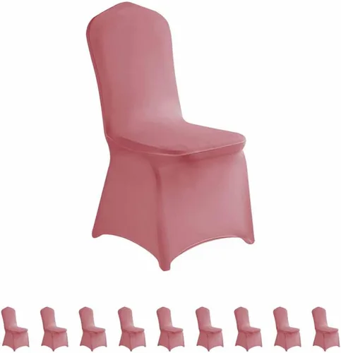 Vista 28 de LZY 6 piezas Fundas de Silla de Spandex Elásticas Fundas Deslizables para Fiestas de Boda, Fundas de Decoración de Sillas de Comedor y Banquete Negro