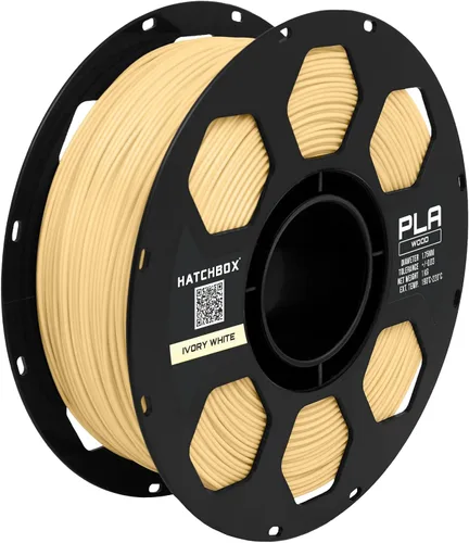 Vista 7 de HATCHBOX - Filamento de ácido poliláctico de madera para impresoras 3D, de ¹/₁₆ pulgadas, color gris, carrete de 2.2 libras, precisión dimensional