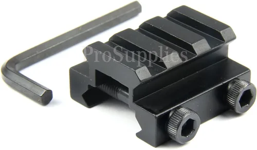 Vista 5 de TACFUN 2 piezas plana superior media 1/2 pulgada mini elevador bloque montaje 3 ranuras Picatinny riel