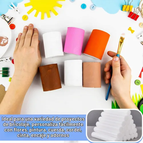 Vista 5 de Fabbay 30 cilindros de espuma blanca de 6 pulgadas para manualidades