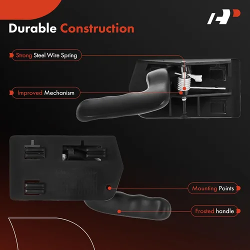 Vista 4 de A-Premium - Manija de puerta interior delantera o trasera izquierda del lado del conductor - Compatible con Chevy Silverado 1500 2500 3500 Tahoe