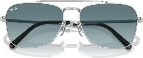 Vista 5 de Ray-Ban Unisex Sunglasses Gold Frame, Green Lenses, 58MM