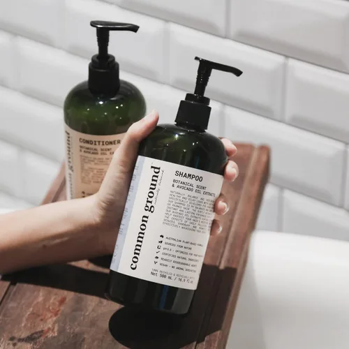 Vista 7 de Paquete de gel de baño, champú y acondicionador (3 artículos), sin parabenos ni crueldad, orgánico, vegano, a base de plantas, aroma botánico