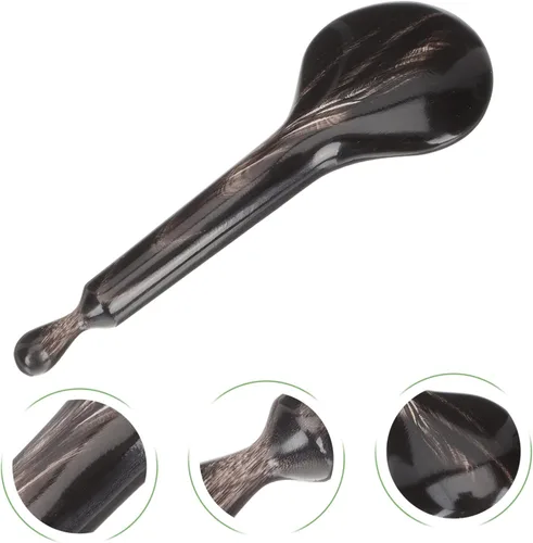 Vista 3 de GLEAVI Cuerno Belleza Stick Cara Acupoint Massager Guasha Herramienta Palo de Masaje de Mano
