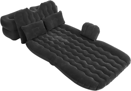 Vista 10 de Colchón de cama inflable Camping asiento trasero cojín de aire (beige)