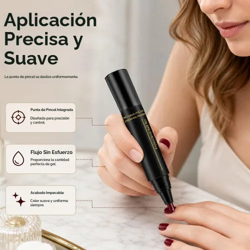 Vista 2 de Juego de bolígrafos profesionales para esmalte de uñas, 6 colores para arte Conjunto E