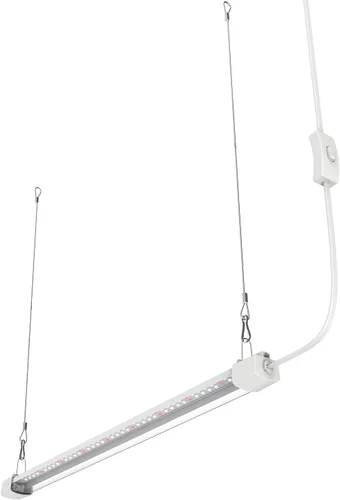 Vista 5 de Luz LED de crecimiento de 2 pies, de espectro completo, compacto, enlazable, accesorio de iluminación para invernadero de interior, plántulas