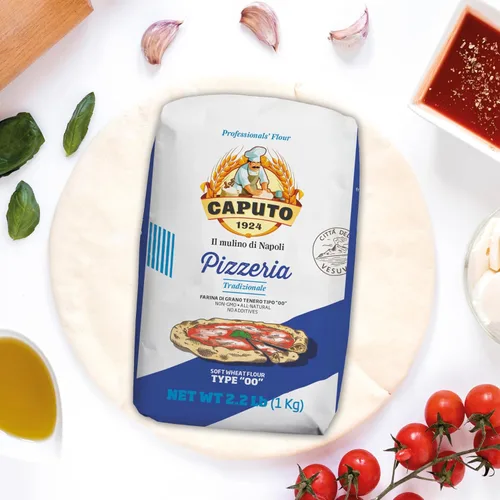 Vista 5 de Mulino Caputo 00 Pizzeria Harina - Bolsa de 1 kilo (paquete de 4)