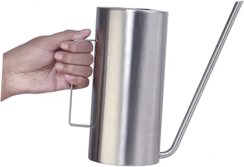 Vista 5 de Yardwe Regadera de interior con boquilla larga de acero inoxidable de 50.7 fl oz, ideal para el cuidado de suculentas y plantas