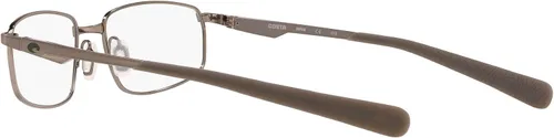 Vista 5 de Costa Del Mar Bimini Road 110 - Marco rectangular para gafas graduadas para hombre, Lente de bronce clarodemo cepillado, 52 mm