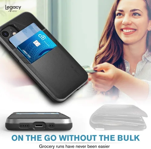 Vista 7 de VENA Legacy - Funda para iPhone 12 mini, color negro
