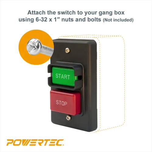 Vista 4 de Interruptor de encendido / apagado monofásico POWERTEC 71008 110 / 220V.