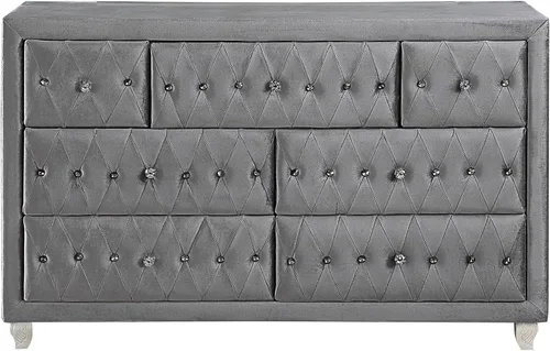 Vista 4 de Coaster Home Furnishings Deanna Modern Classic 205103 - Armario de almacenamiento de ropa para dormitorio, cómoda y con 7 cajones (61 pulgadas)