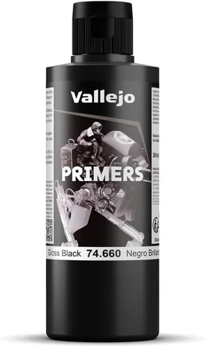 Vista 6 de Vallejo Pintura de imprimación negra brillante, 1.1 fl oz