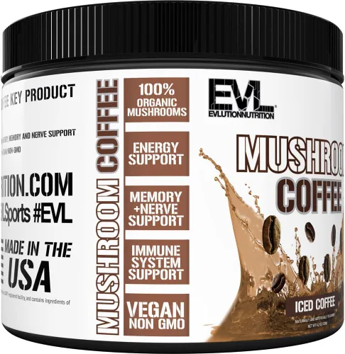 Vista 7 de Evlution Nutrition - Café de hongos – Apoyo energético, nervioso y del sistema inmunológico – 100% orgánico Reishi, shiitake, melena de león y polvo
