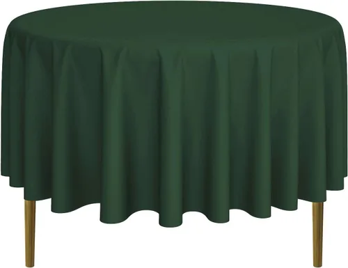 Vista 31 de Lann's Linens - Mantel redondo premium de 70 pulgadas para bodas/banquetes/restaurantes - Mantel de tela de poliéster - Azul bebé