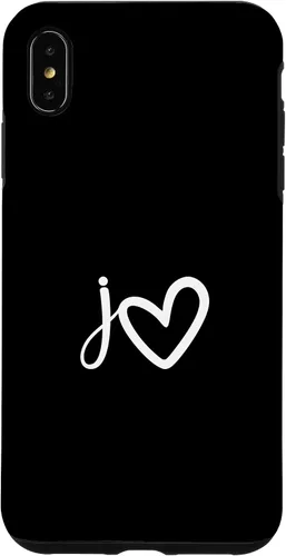Vista 11 de Minimalist Monogram Name Initial Letter j White Heart Shape Case for iPhone 17