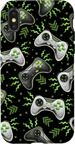 Vista 5 de Impresionante Retro Video Game Controller Gamer Boys Gaming Gift Case para iPhone 17