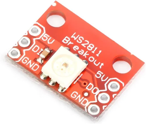 Vista 7 de WS2812 5pcs módulo, tablero RGB LED WS2812B con control de color independiente para 5050 RGB LED