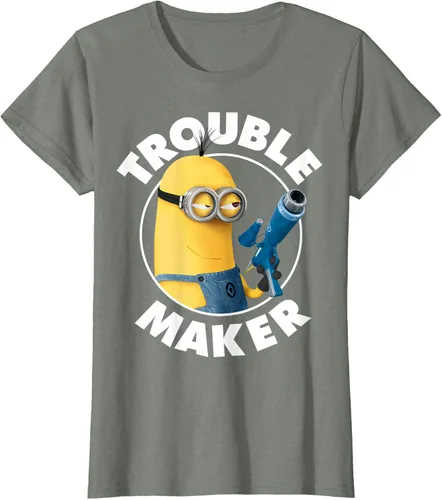 Vista 18 de Despicable Me Minions Kevin Fabricante de Problemas Gráfico Camiseta Negro