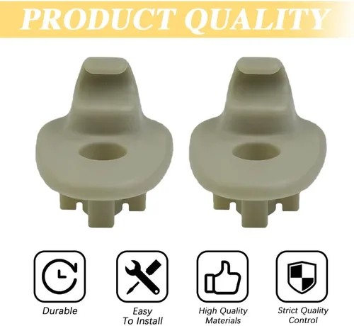 Vista 7 de 2 piezas de clip para parasol de coche, compatible con Jeep Liberty 2005-2012 y Dodge Nitro 2008-2012, accesorios para parasol de automóvil OEM