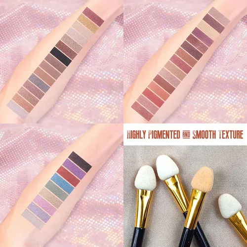 Vista 4 de Joyeee Juego de regalo de maquillaje todo en uno, kit completo para mujer, kit completo con bolsa de maquillaje, corrector, lápiz labial, rubor