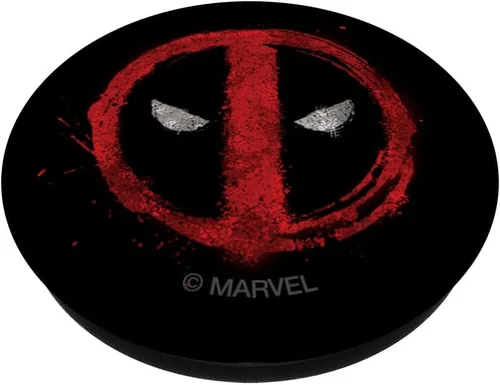 Vista 2 de Marvel Deadpool Icon - Pintura en aerosol roja (popsockets) PopSockets PopGrip: agarre intercambiable para teléfonos y tabletas